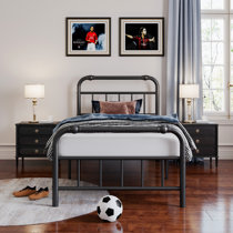 Wayfair metal deals bed frame twin